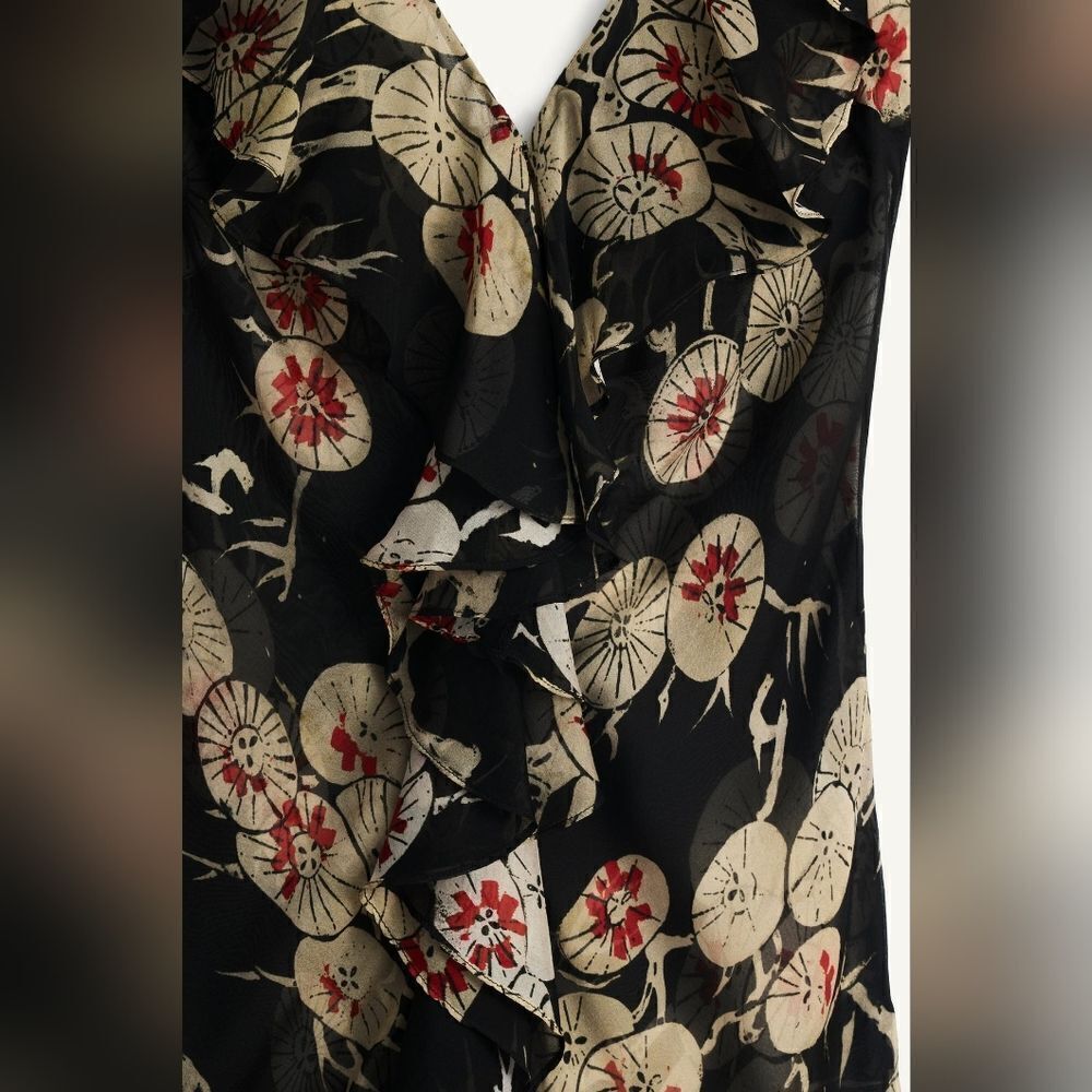 RARE KATE MOSS NWT ZARA MULTI-POSITIONAL PRINTED DRESS X KATE MOSS - Picture 5 of 10